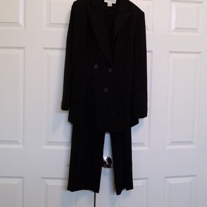 Jones New York Double-breasted Pinstripe Suit